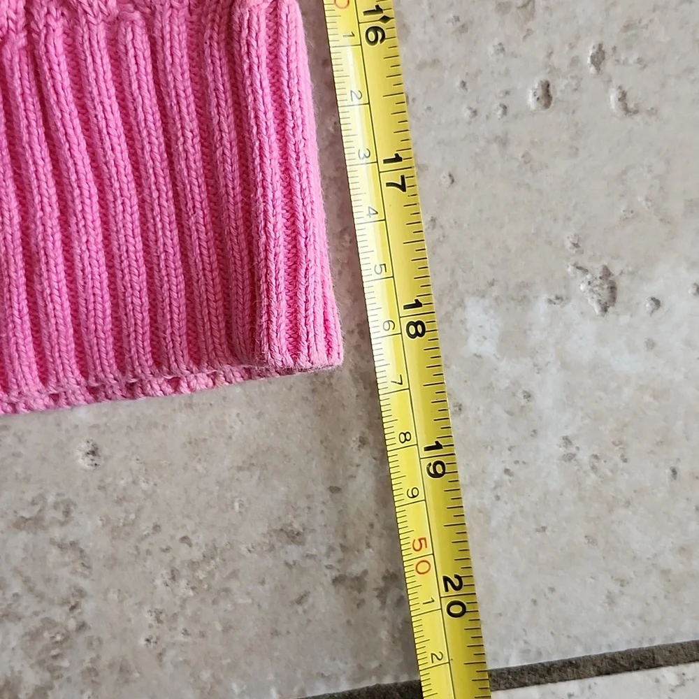 Lilly Pultizer Hot Pink Cable Knit Zip Up Hoodie Small - Picture 14 of 15